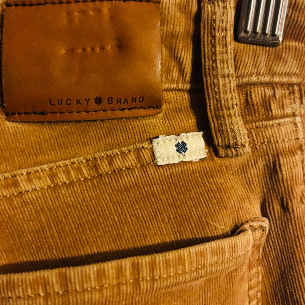Lucky Brand Tan Corduroy Trousers size 2/26 - Picture 5 of 5